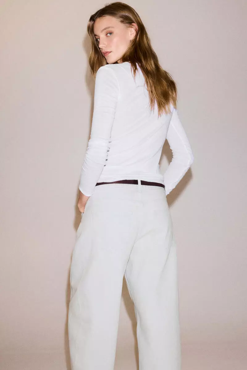 Barrel Regular Waist Ankle Jeans