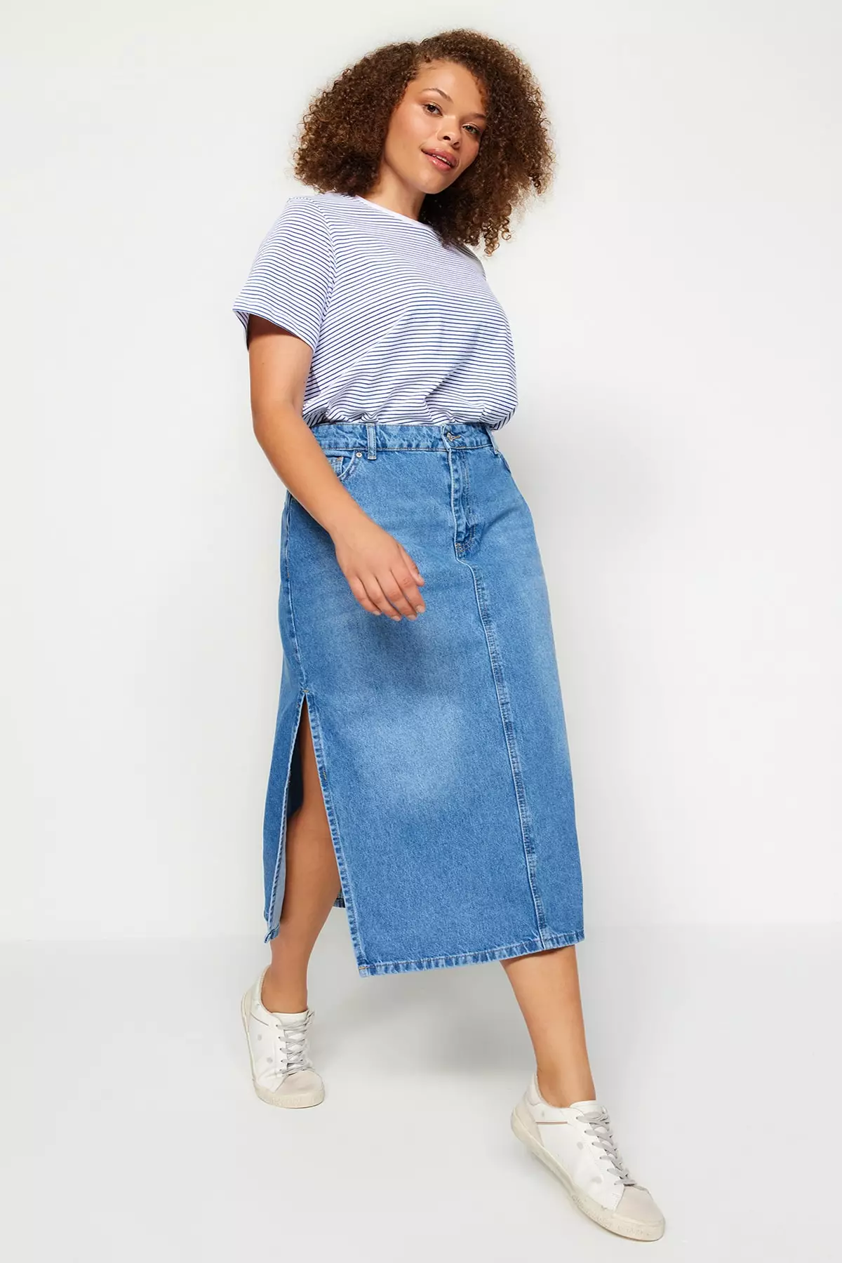 Plus size denim skirt philippines clearance