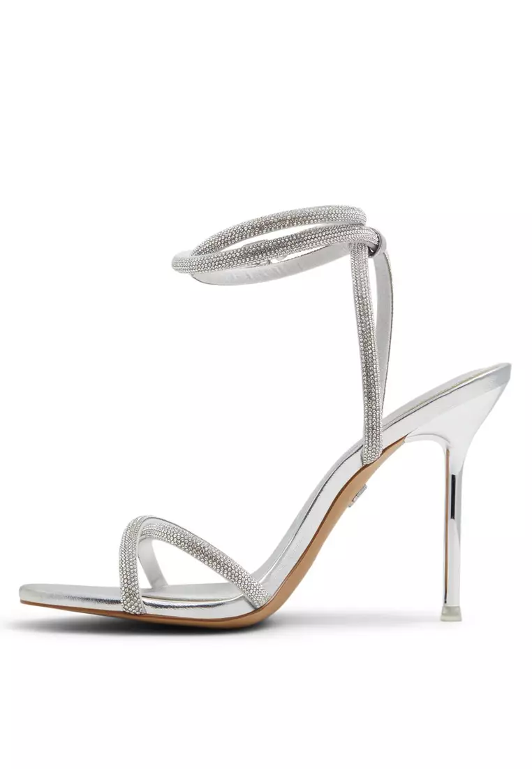 Manaelden Embellished Ankle Strap Heels