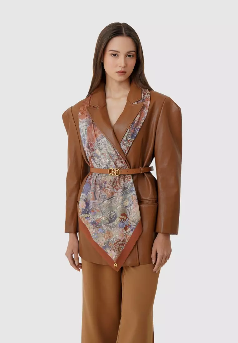 The Parisian 3.0 Voile Square - Caramel