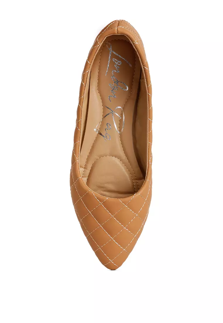 London Rag Beige Quilted Ballet Flats 2024 | Buy London Rag Online ...