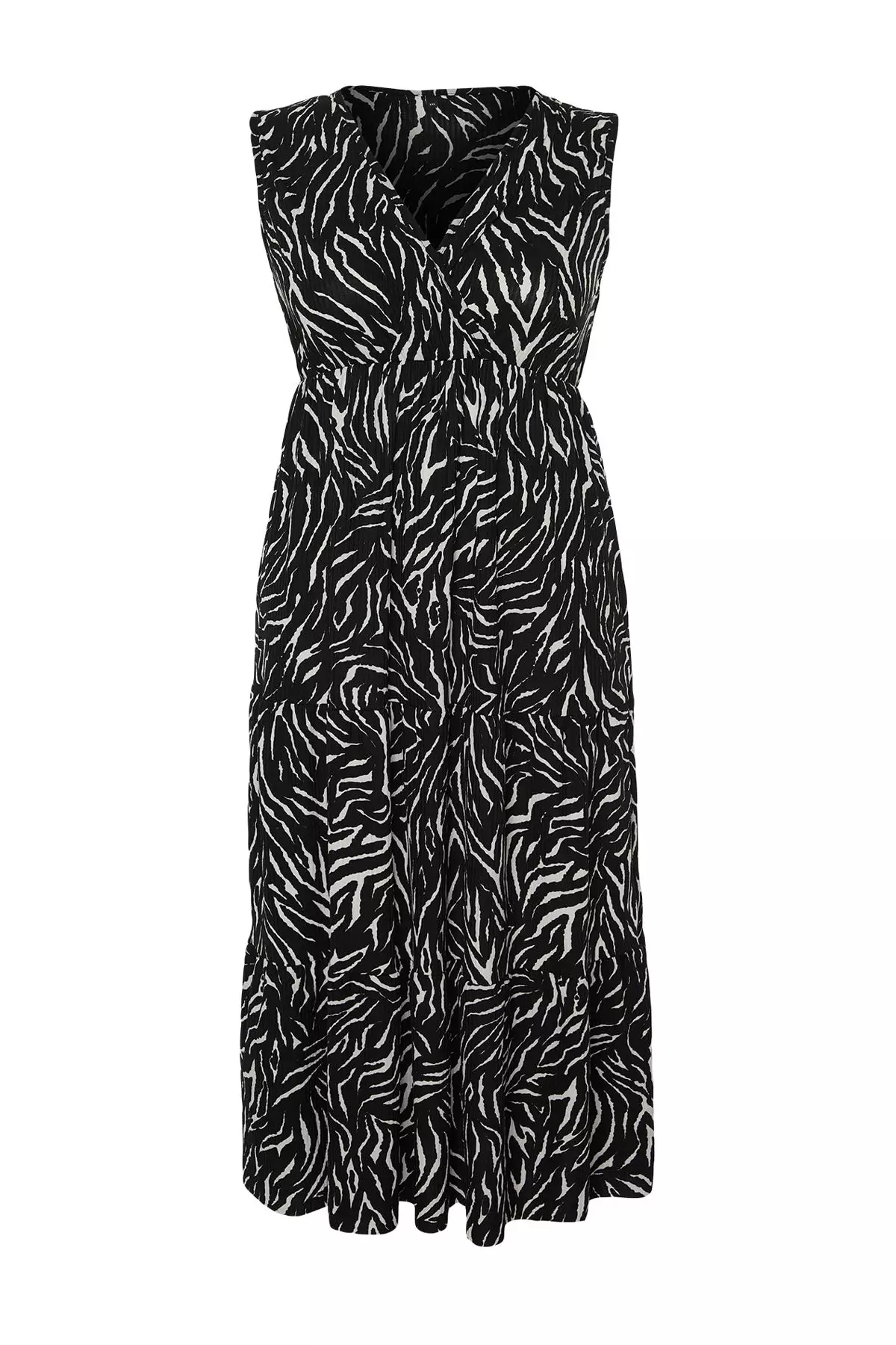 Plus Size V-Neck Knit Dress