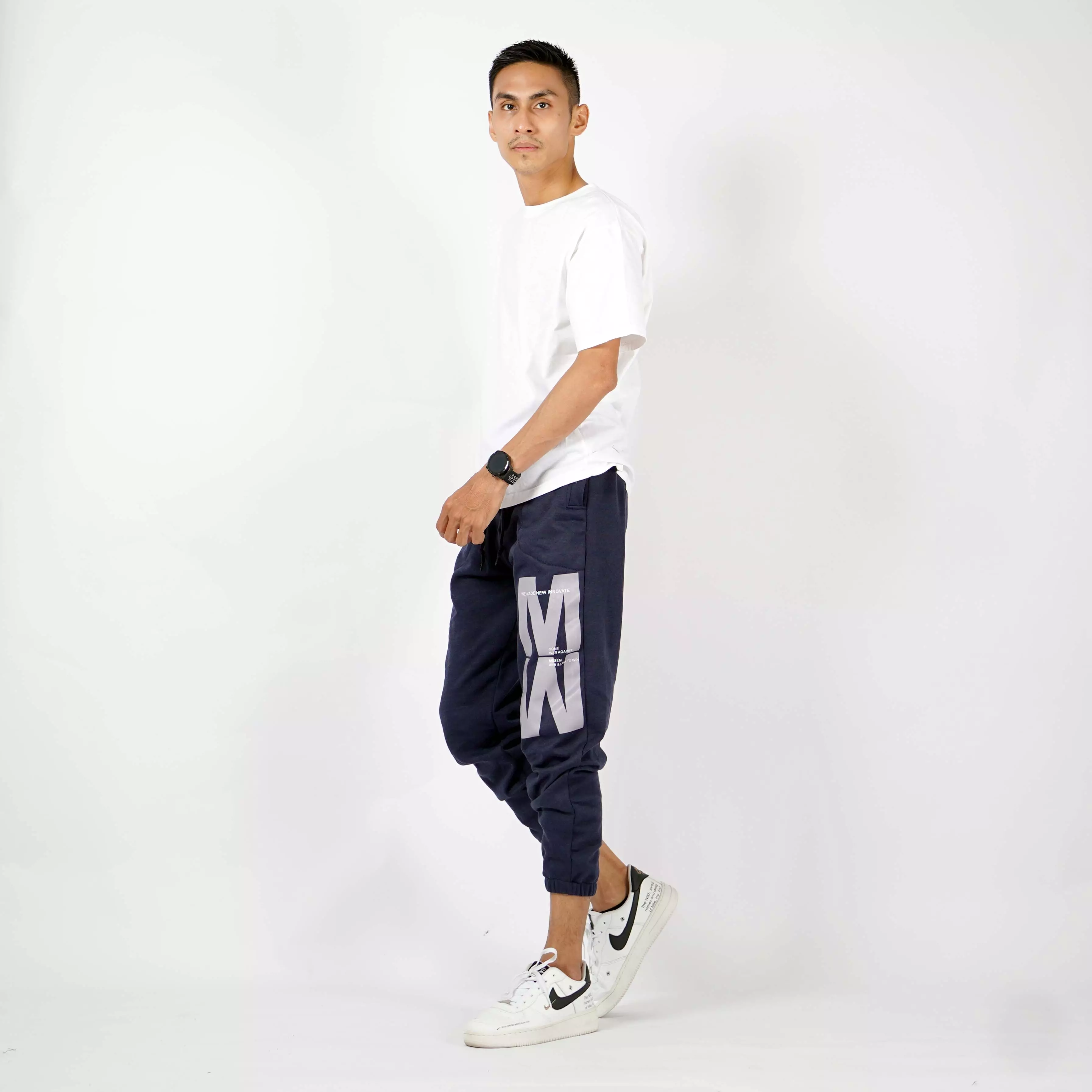 MORIS Celana Joger Pria Jogger Pants Celana Training Olahraga - Navy