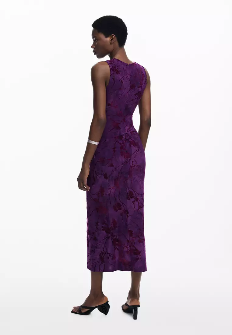 Oriental midi dress