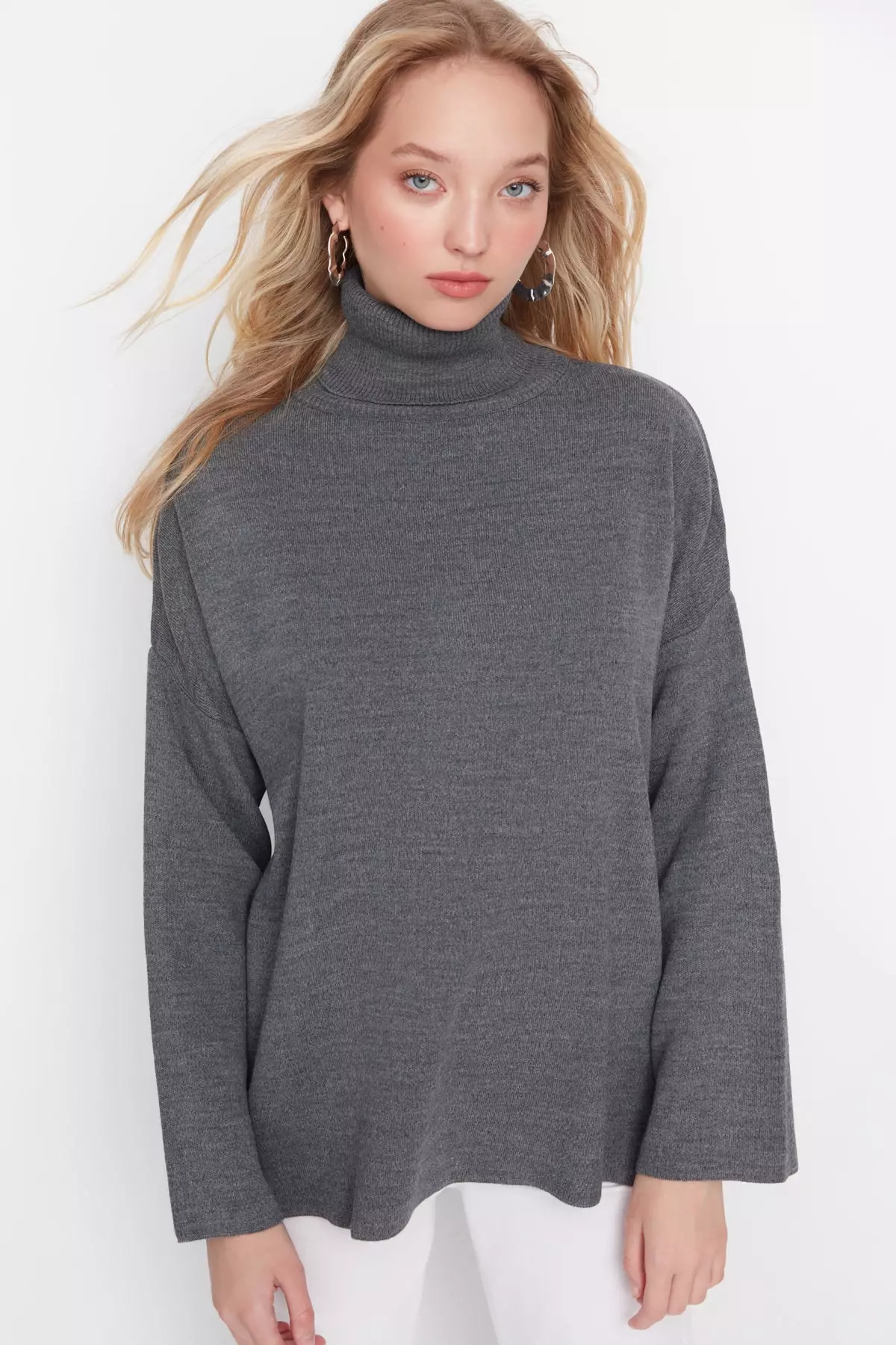 Turtleneck Knit Sweater