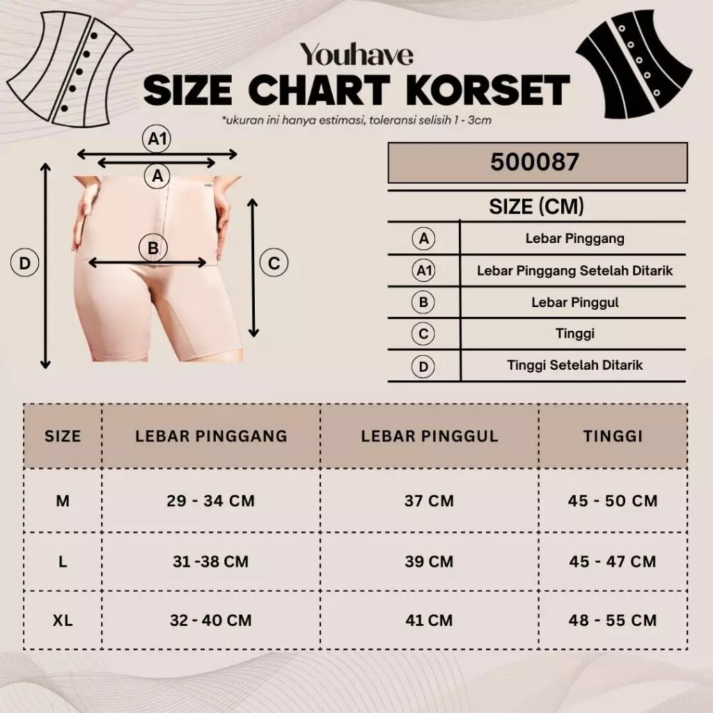 YOUHAVE Korset Celana Wanita Seamless Bahan Premium Ant-waist Boyshort Celana Korset Nyaman & Elastis Slimming Shaper Pants Bodyshaper Pelangsing 500087