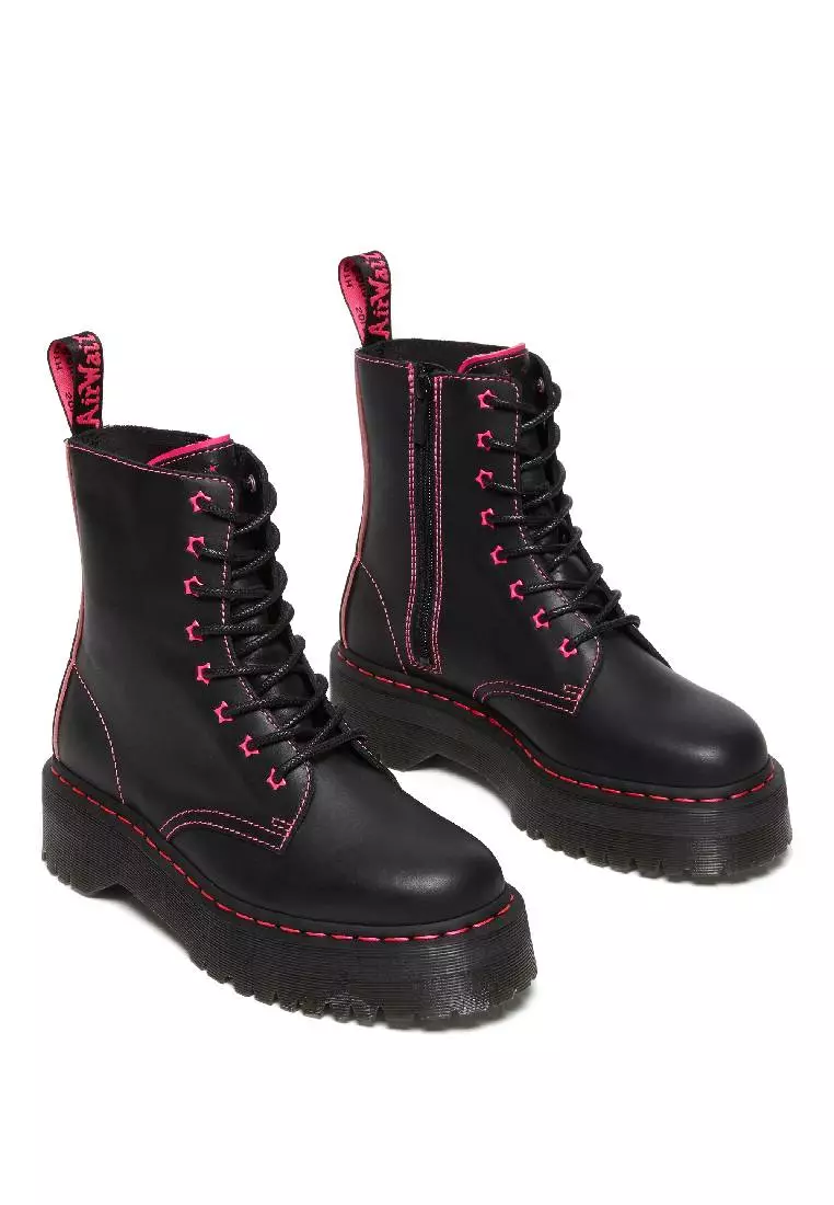 pink doc martens boots