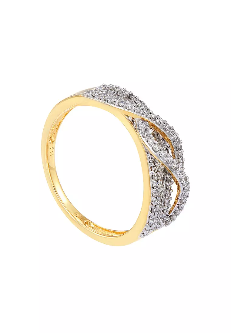 HABIB Baguette and Diamond Ring in 375/9K Yellow Gold 24830