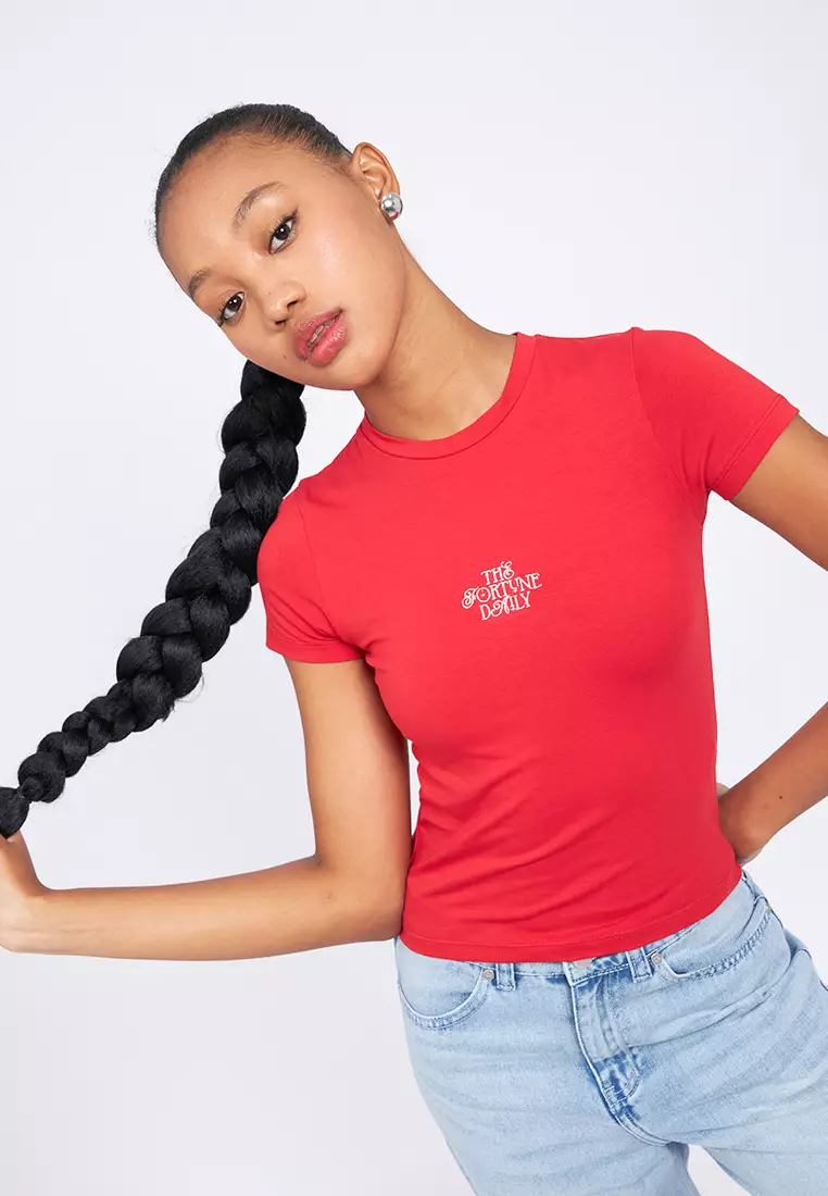 Graphic Short Sleeve Fitted T-Shirt