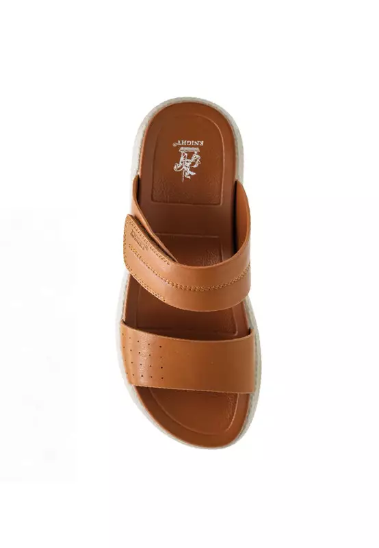 Men Slip On Faux Leather Classic Casual Sandals - 250140045