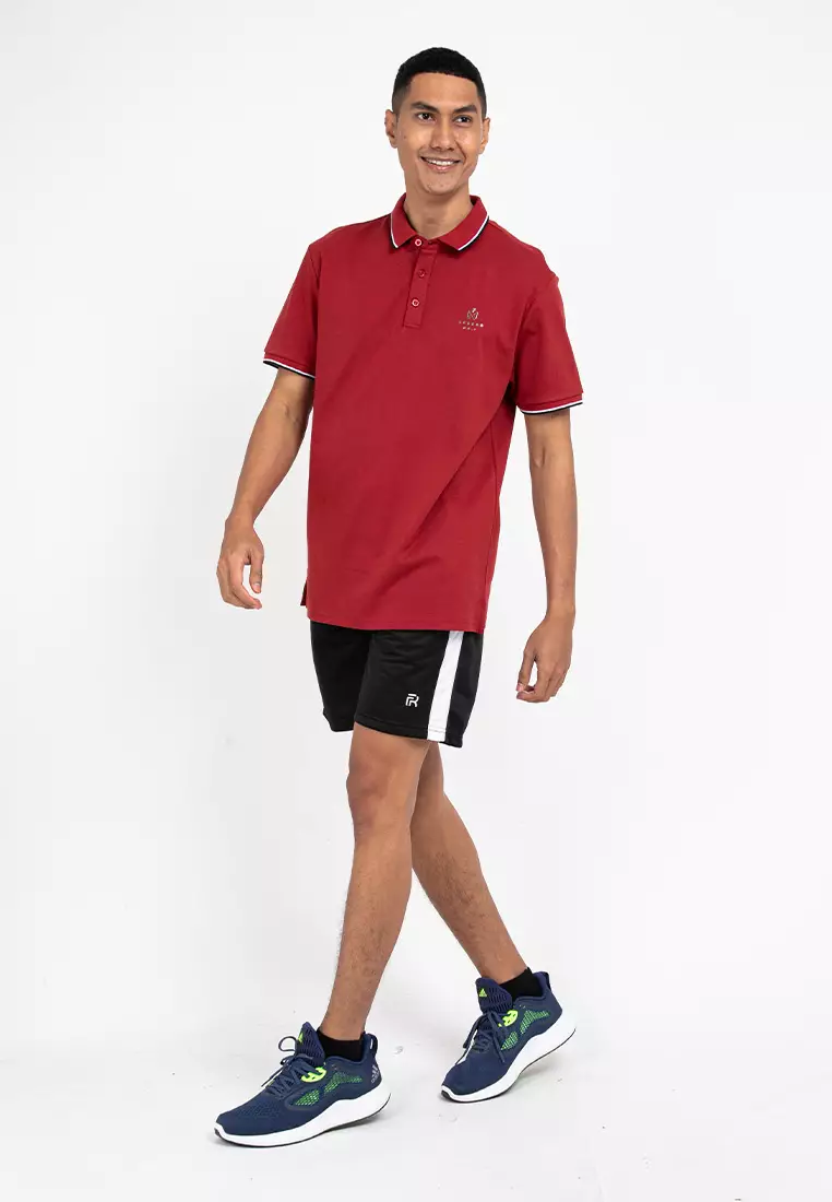 Forest Premium Weight Cotton Polo Tee 220gsm Interlock Knitted Polo T Shirt | 23761-58BrickRed