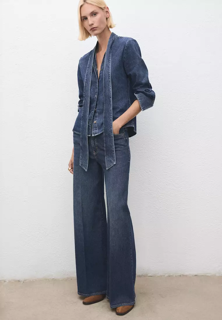 Suede Leather Ankle Boots With Block Heel