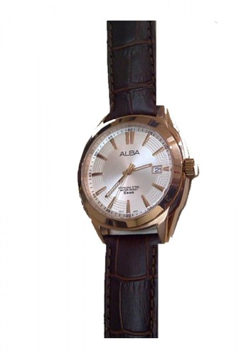 Jual Alba Jam Tangan Wanita Alba Original Ah7330 Strap Brown Leather Original Zalora Indonesia