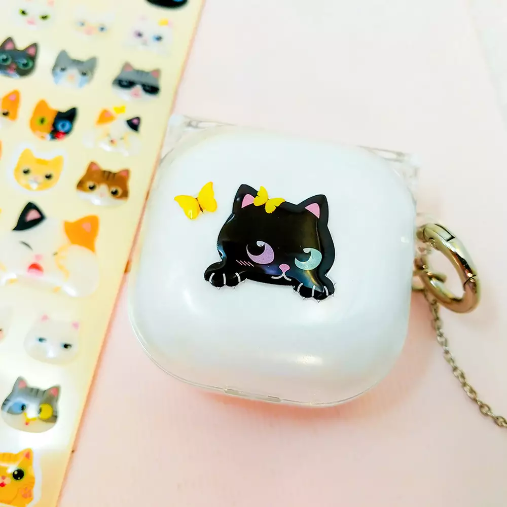 KIDDY FUN FUNNY STIKER KAWAII CATS - MIX