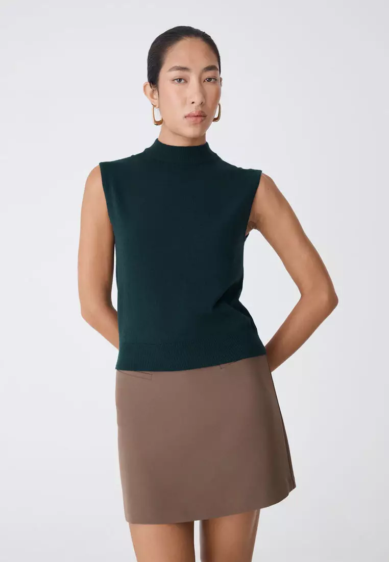 Dina Mock Neck Knit Top