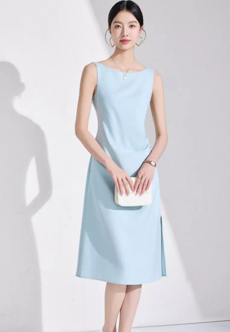 Sleeveless Ruched Dress CA26041021GR