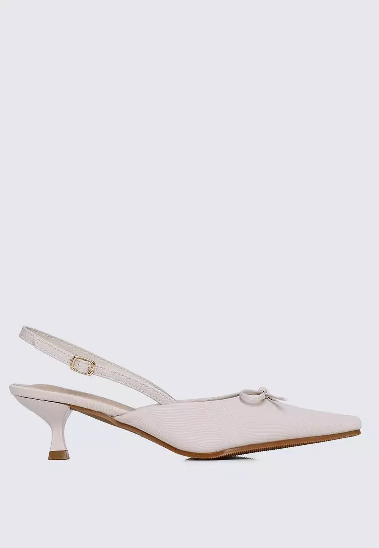 Discount on My Ballerine  shoes - SKU: My Ballerine Lynn Comfy Heels  In Almond