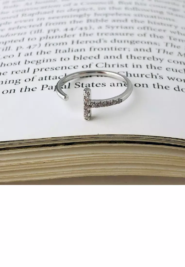 Buy Glamorousky 925 Sterling Silver Simple Personality T Shape
