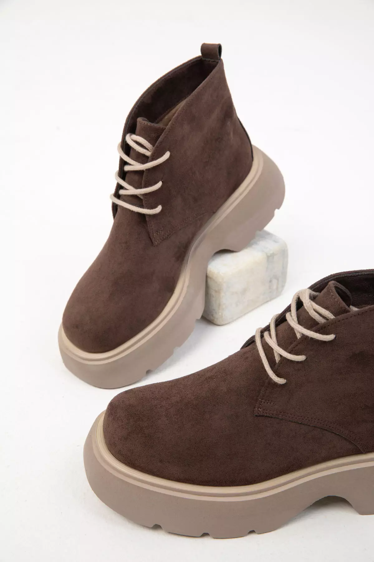 Brown Suede 19928 Boots & Bootie