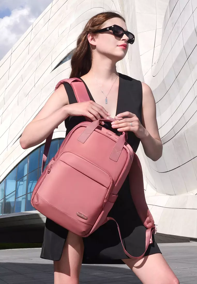 Nylon Lightweight College Bag 15.6 Inch Laptop Compartmen Travel Backpack For Women