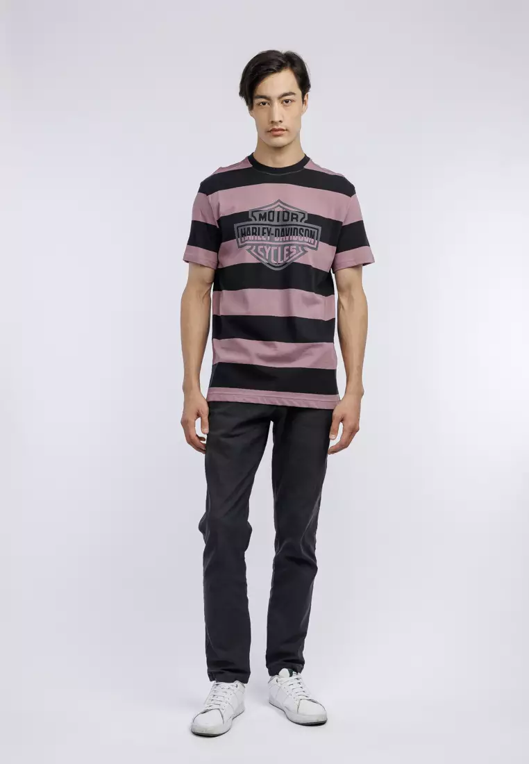 Harley-Davidson Bar & Shield Striped Tee