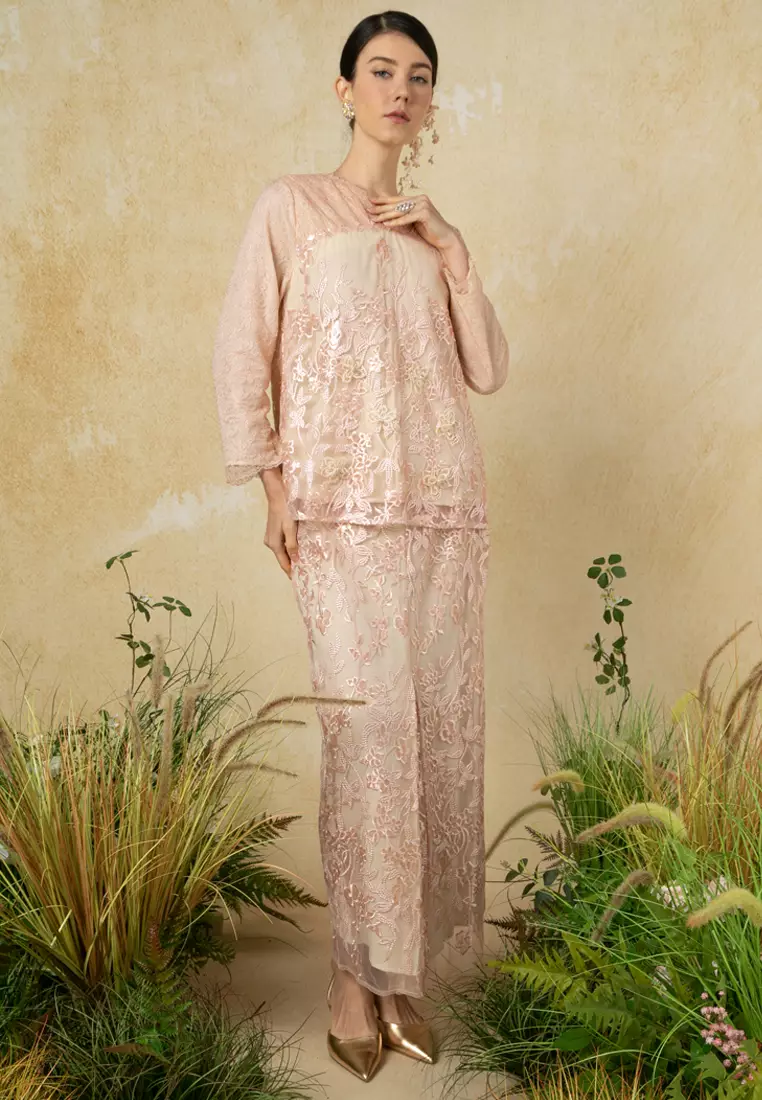 Rembulan Kurung Kedah Lace Set