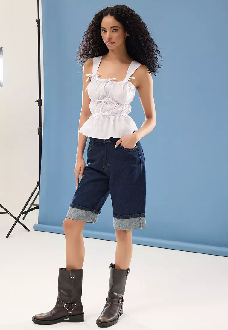 Strappy Gathered Top