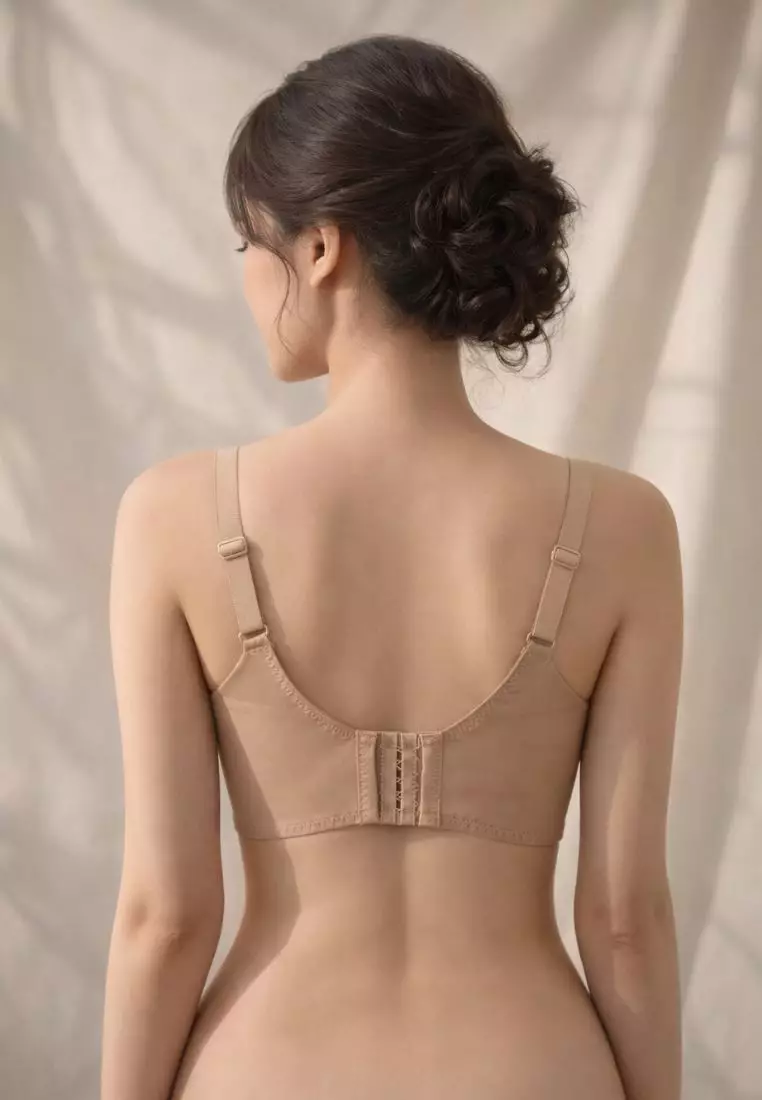 Brooklyn Wireless Push Up Bra in Grey