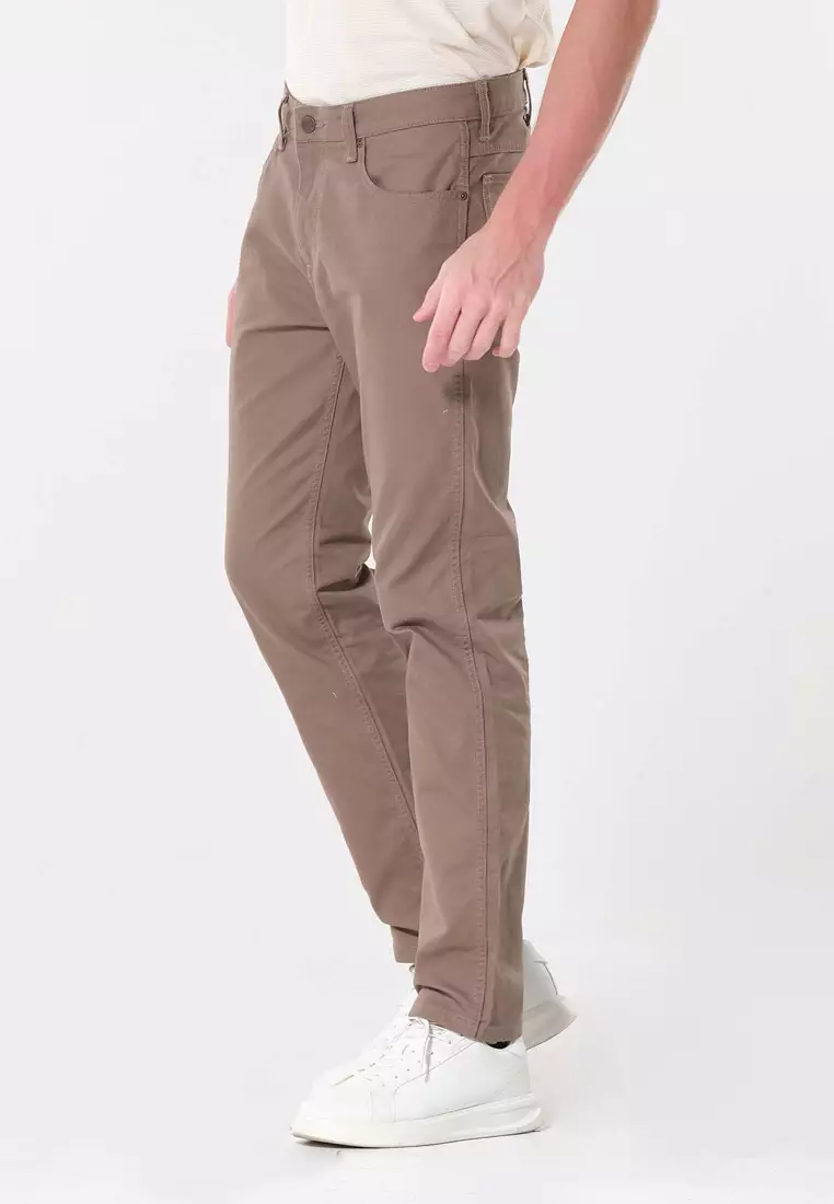 Texas Straight Colored Pants for Men in Light Brown Color