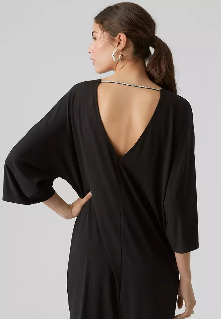 Rasmine 3/4 Bat Sleeve Short Dress