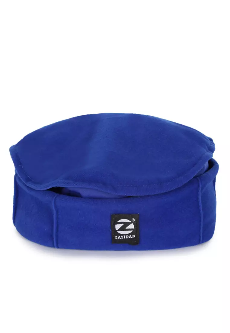 Zayidan Peci Kopiah Muslim Pria Pakol - Biru