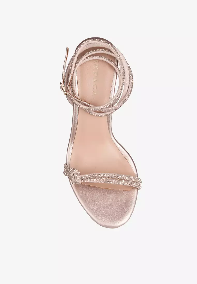 Safron Strappy Crystal Embellishment Party Heels