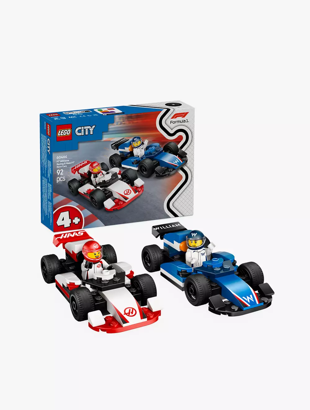LEGO® City F1® Williams Racing & Haas F1® Race Cars - 60464
