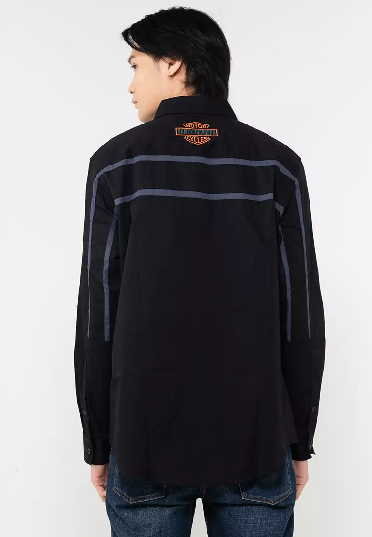 Harley-Davidson® Men's Race Stripes Long Sleeve Shirt