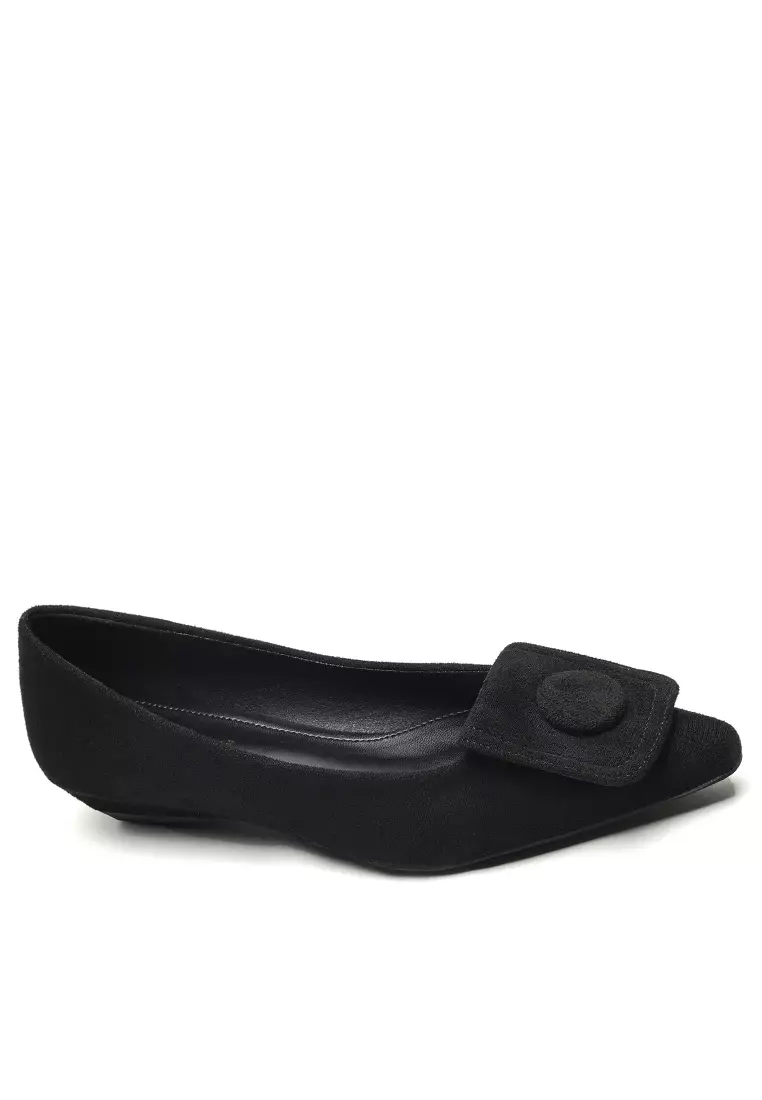 Discount on Twenty Eight Shoes  shoes - SKU: Buckle Pointy Suede Wedge Pumps Ww127-5