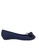 Halo blue Bow Waterproof Jelly Flats Shoes 5206ESH5FE0DB6GS_1