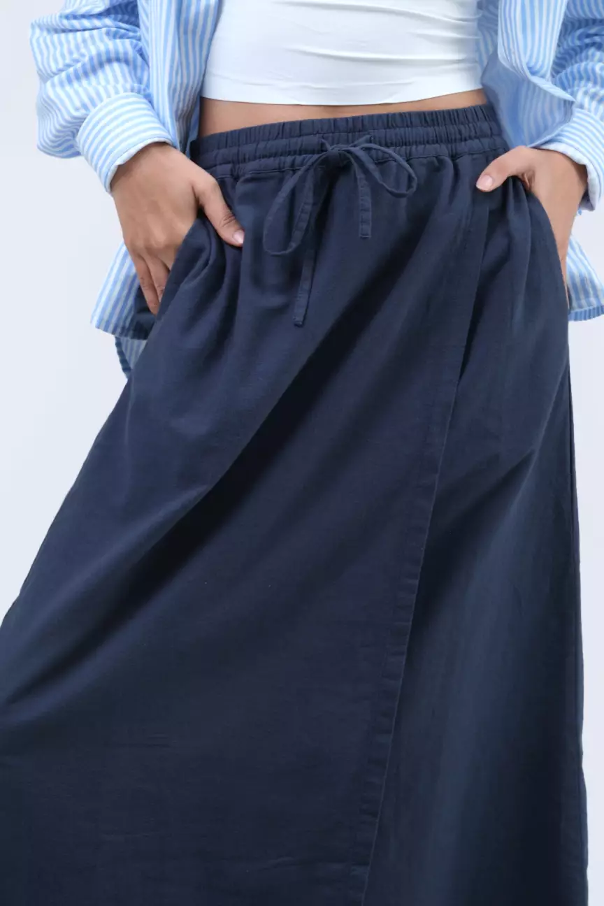 Rok Panjang Wanita Bridgette Dark Navy
