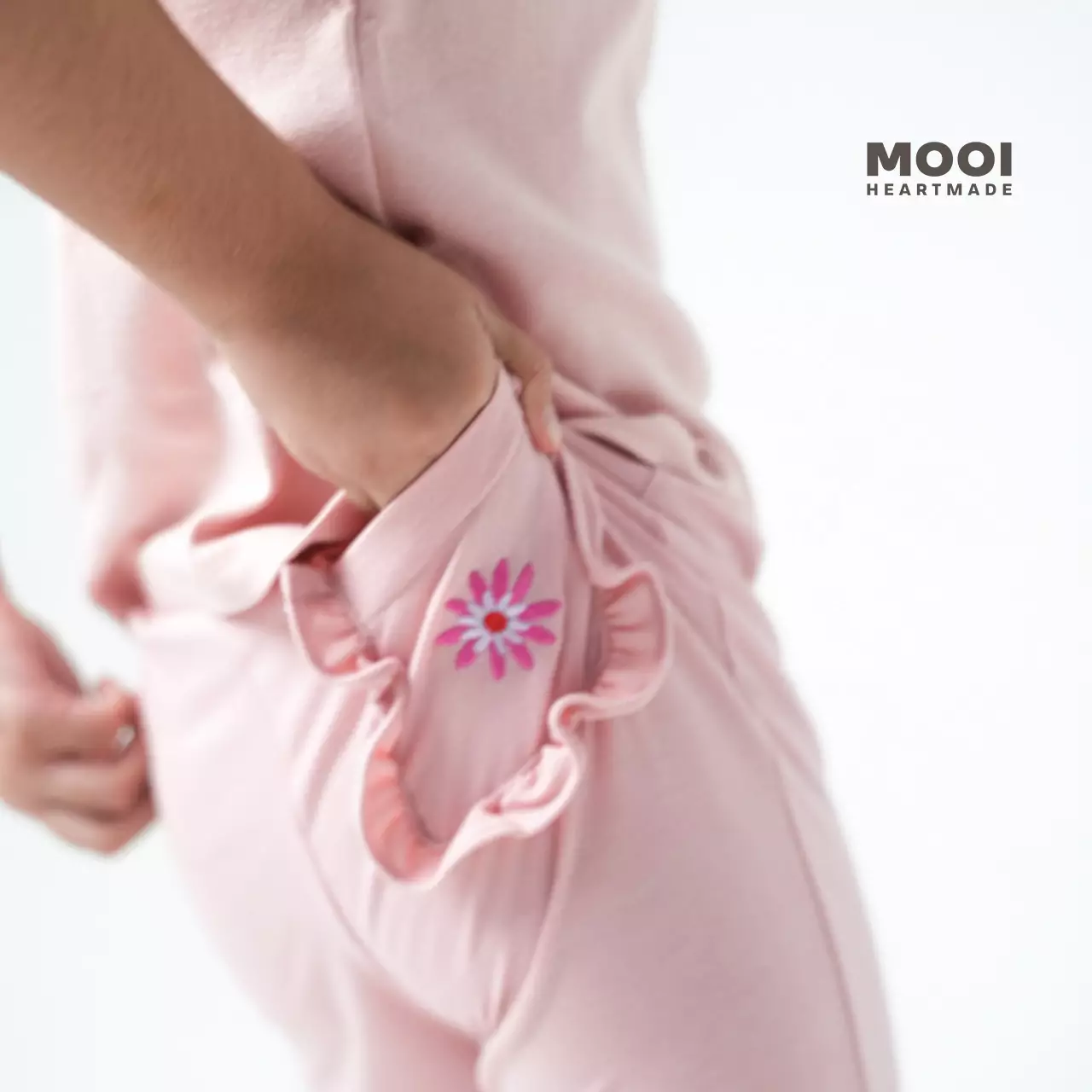 Mooi Celana Panjang Anak Perempuan Yumna Pants Ruffle - Pink Candy