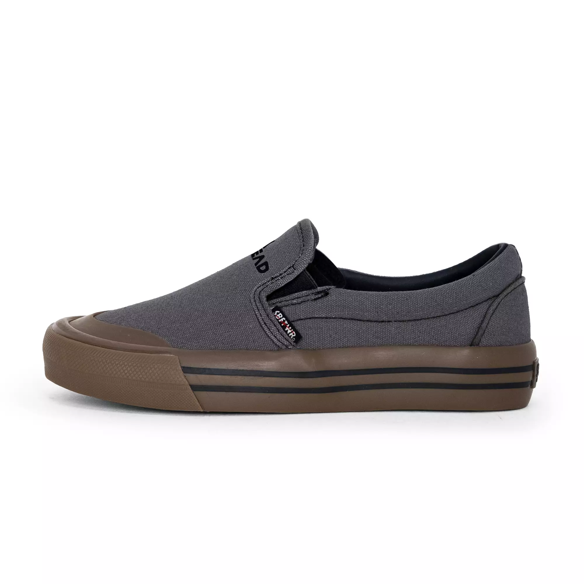 SABA Slip On Uplocgs Grey Dark Gum - Sepatu Sneakers Casual Pria Wanita