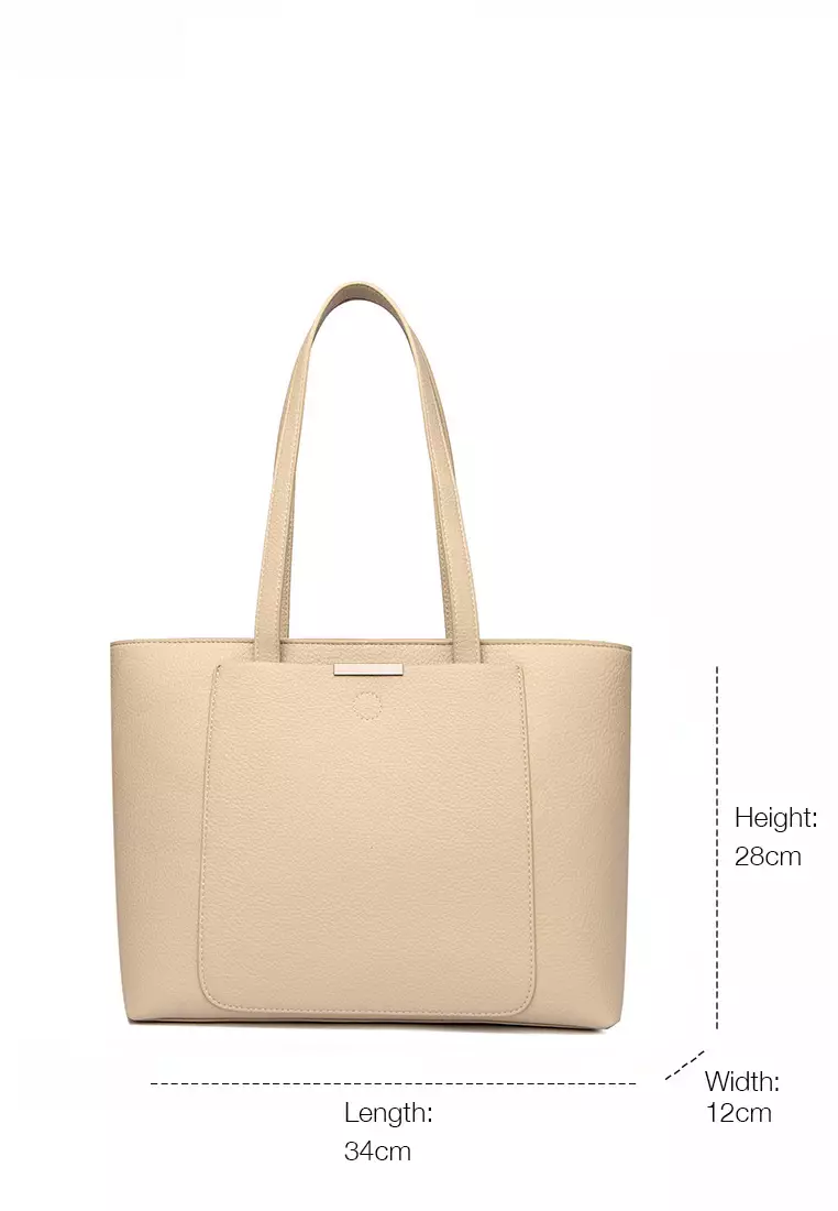 Minimalistic Chic Faux Leather Tote Bag