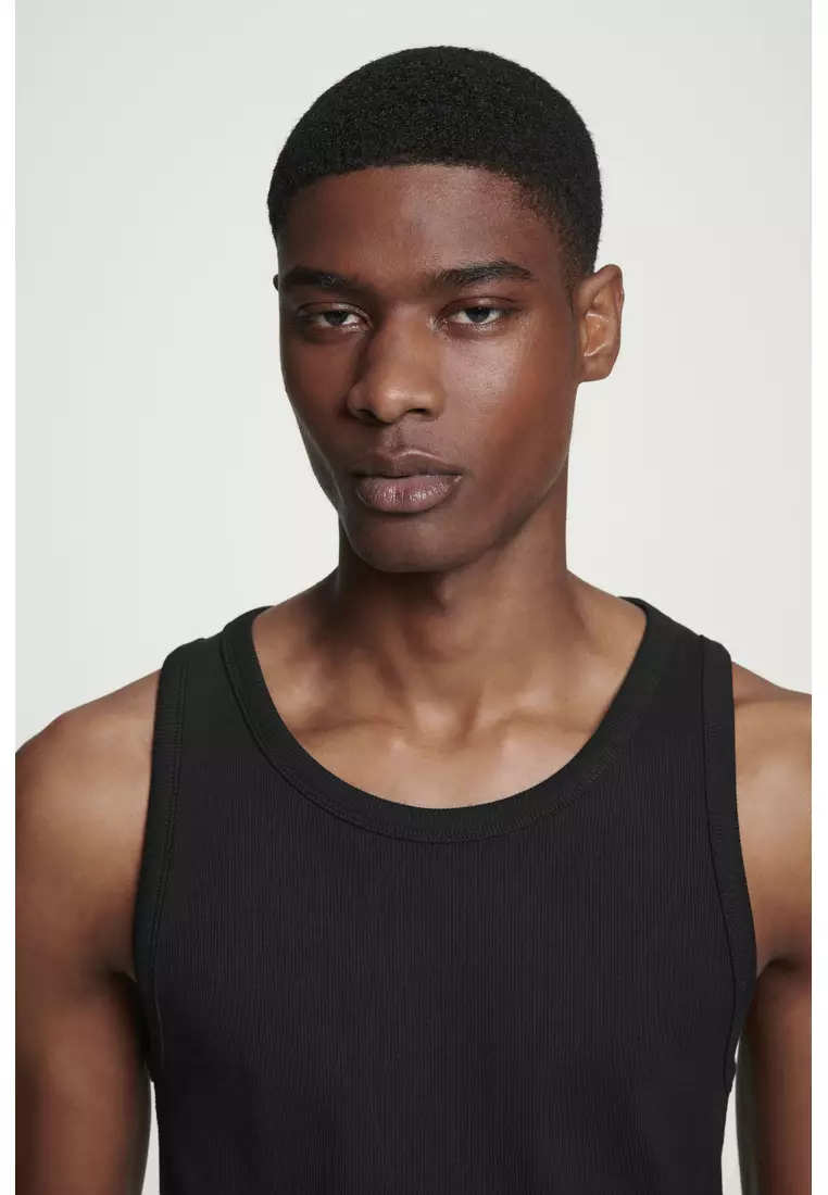 Buy COS SLIM RIBBED COTTON TANK TOP 2026 Online | ZALORA