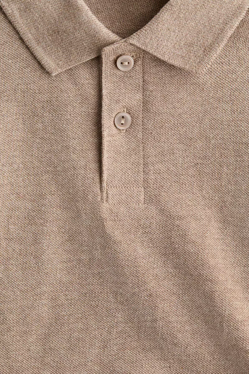Cotton piqué polo shirt