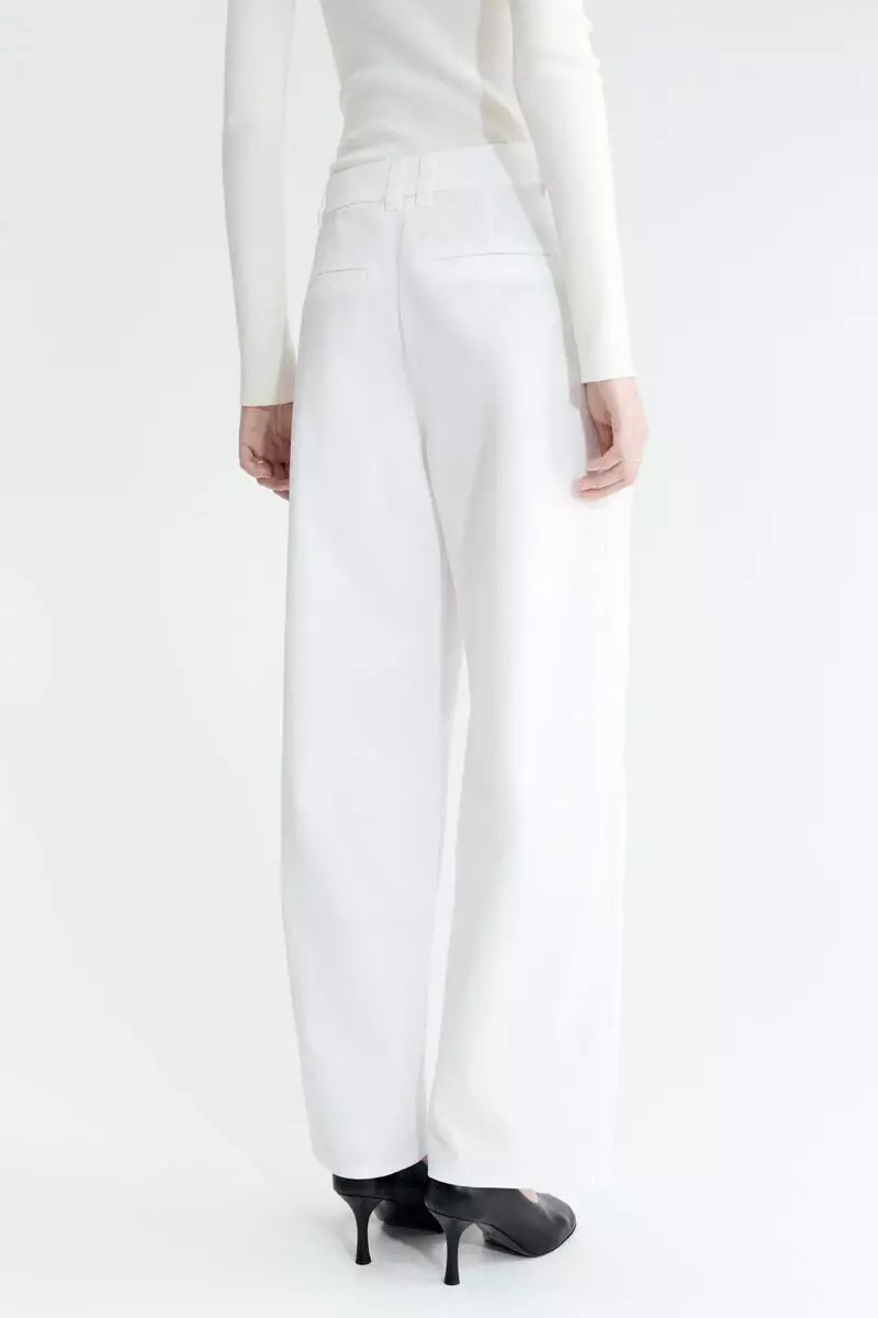 Tailored cotton trousers