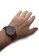EGLANTINE black and red EGLANTINE® Paname Fluo 40mm Unisex IP Black Alloy case Quartz Watch, black dial on Red NATO Strap 67148ACB06E31CGS_3