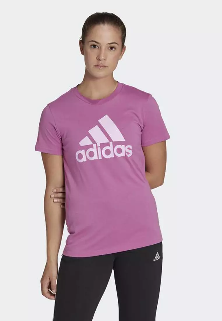 Adidas logo 2024 shirt women's