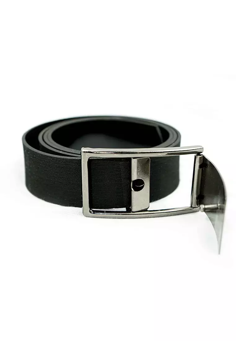 Houseofcuff Ikat Pinggang Kulit Belt Leather Gesper Pria Hitam P