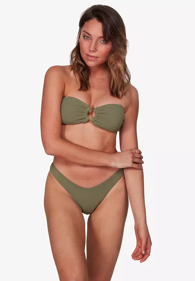 Olive green best sale bandeau bikini