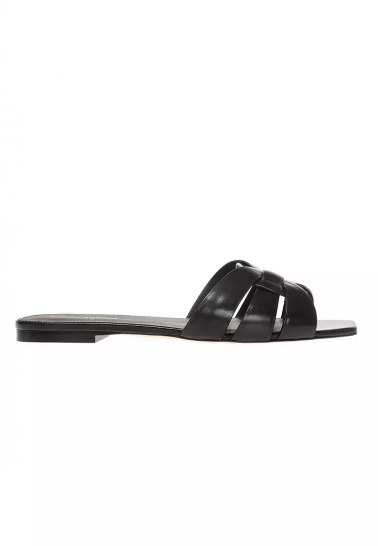 Discount on SAINT LAURENT  shoes - SKU: Tribute Women's Sandals in Black
