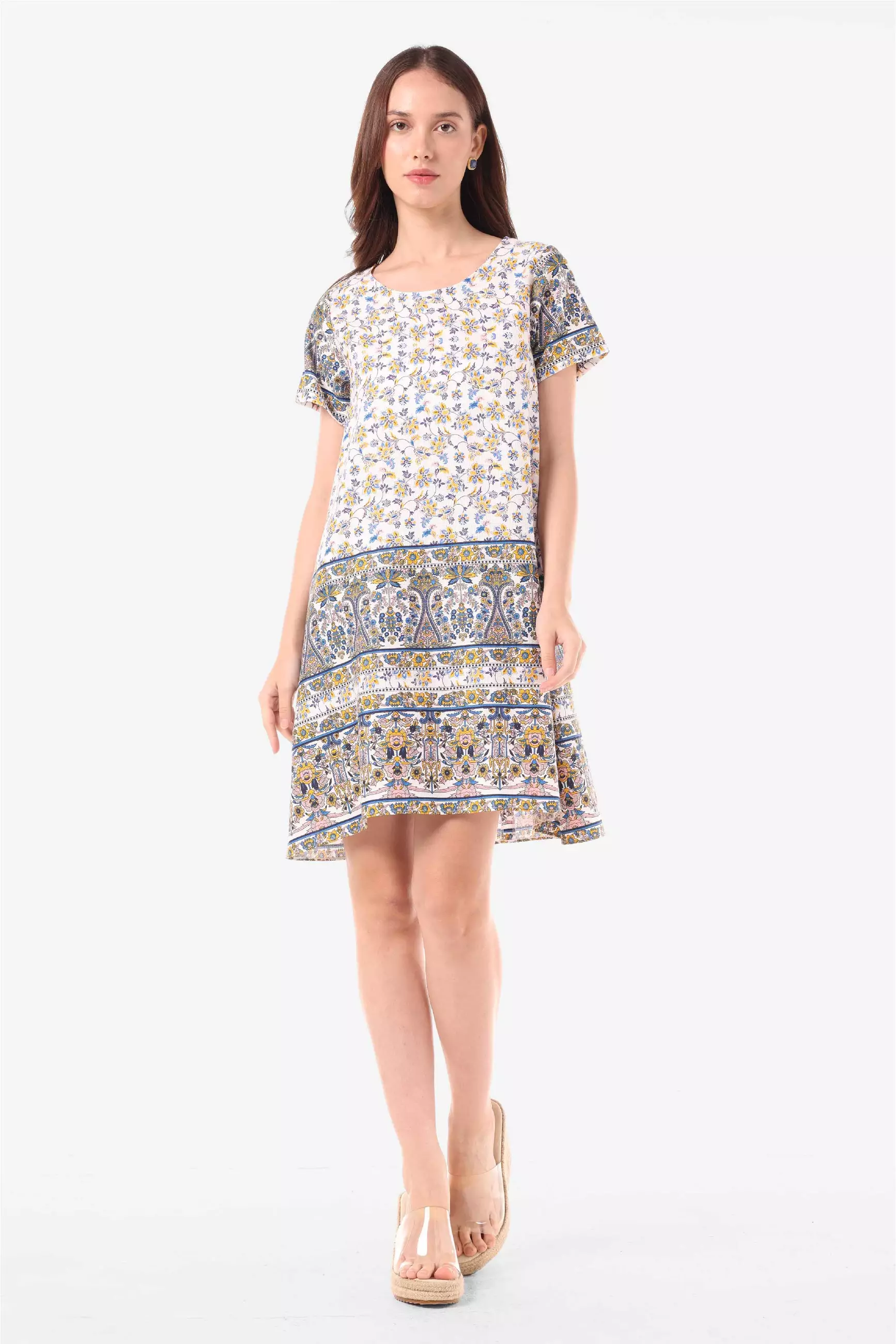 Minimal Cahyadewi Dress Blue Warna Blue