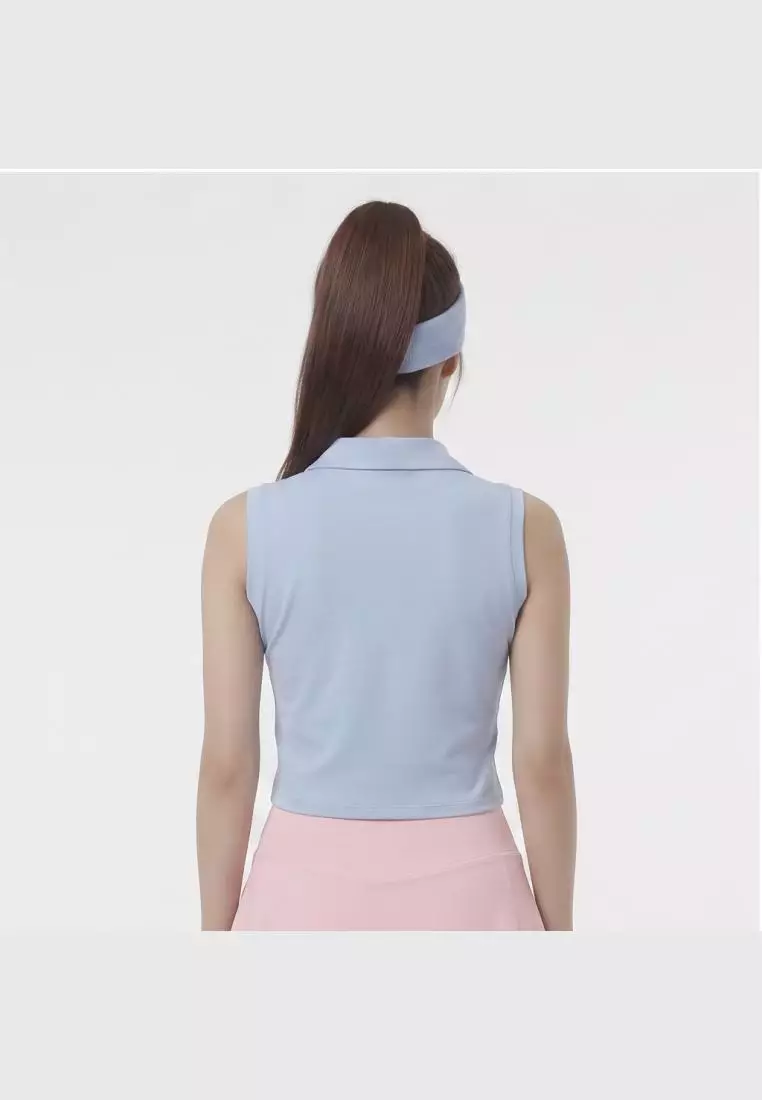TDACTIVE Polo Padel Wanita PORETECH drifit berpori - biru muda LSG19